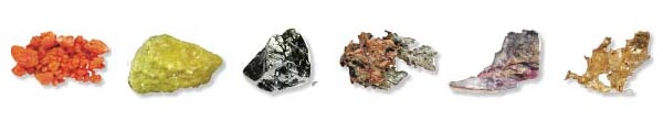 Illustrations of minerals